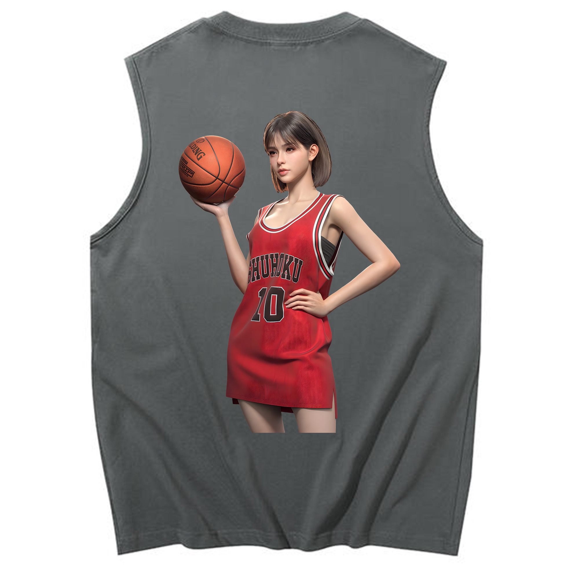 （画像用） SLAM DUNK／スラムダンク コットン100％タンクトップ（背面プリント）